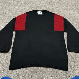 CHAPTER Women's Wool Sweater Size in Black/Red